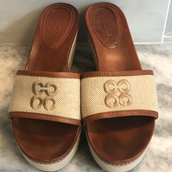 Coach Shoes - Coach platform slide